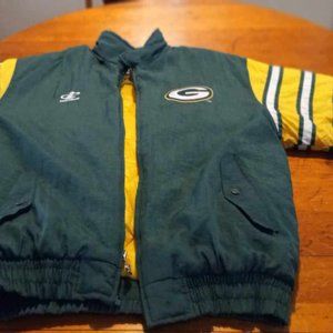Vintage Green Bay Packers NFL XL Green Winter Jacket Mens/Womens By Proline